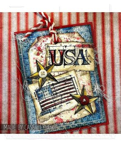 Stampers Anonymous Americana Mini Tim Holtz Blueprints Strip Stamps