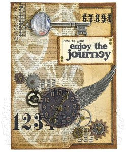 Stampers Anonymous Clockwork Tim Holtz Layering Stencil