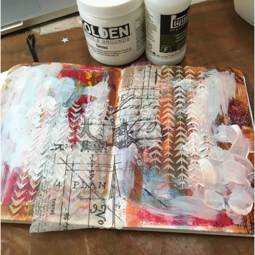 Stampers Anonymous Tracks Tim Holtz Layering Stencil