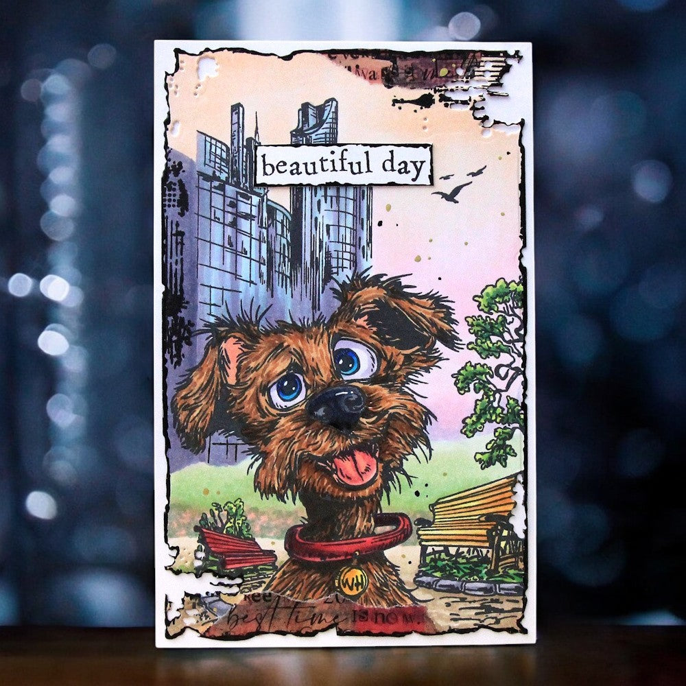 #1269 - A6 Stamp Set - Skyline Sniffs
