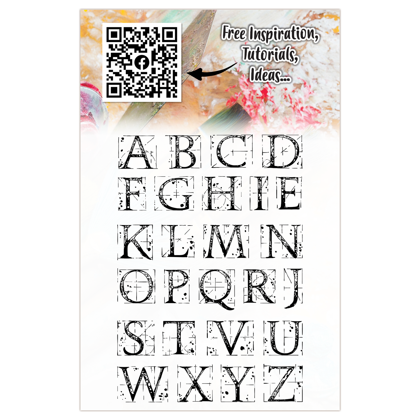 #TP-1275 - A5 Stamp Set - Aged Manuscript