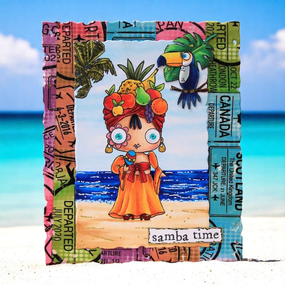 TP-1185 - A6 Stamp Set - Beach Bikers