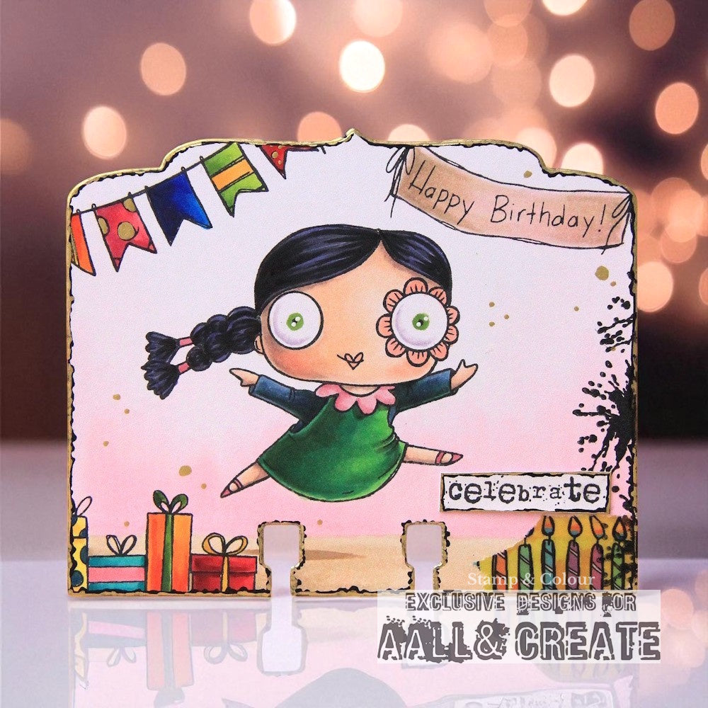 TP-966 - A7 Stamp Set - Purrfect Birthday