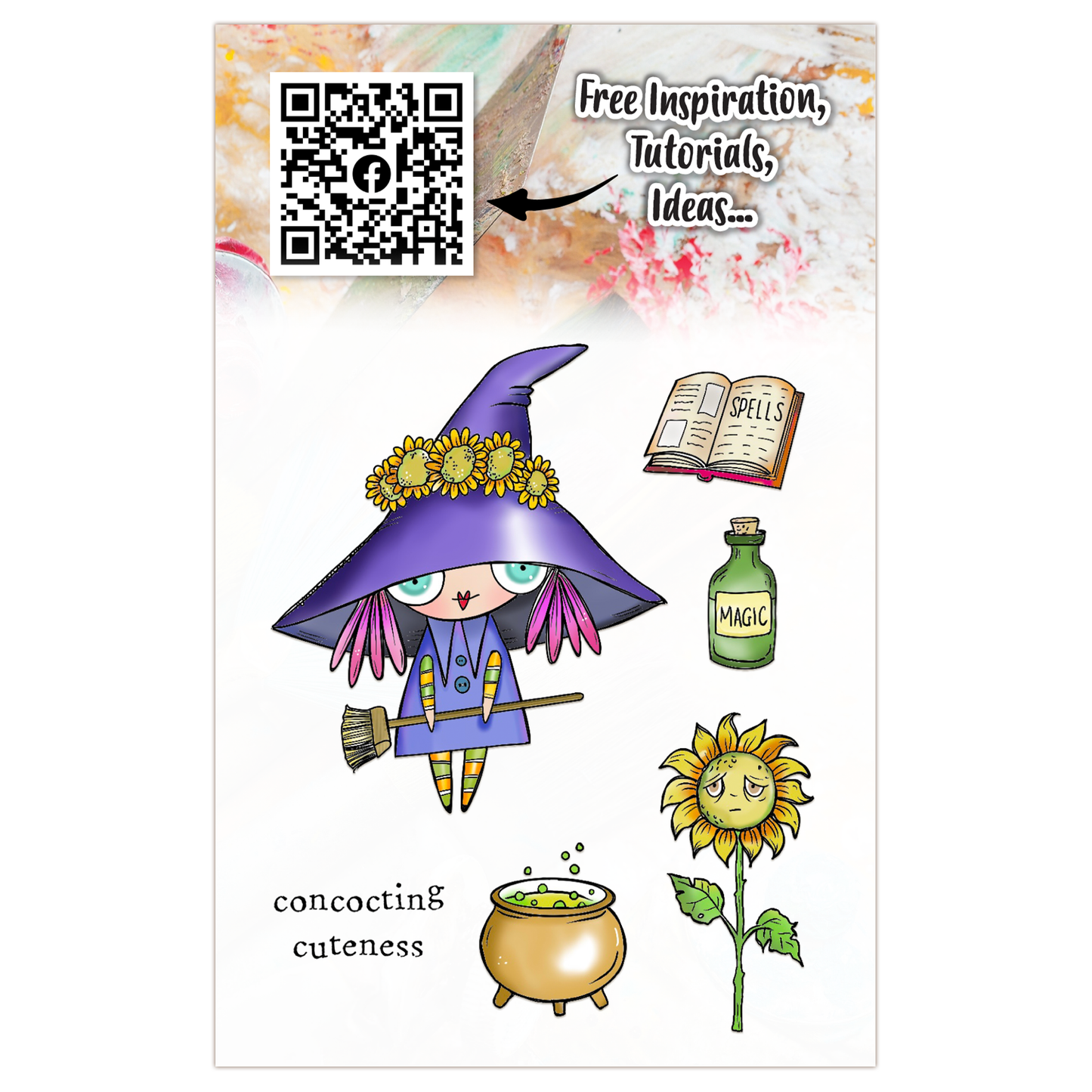 #TP-1297 - A7 Stamp Set - Wee Witch