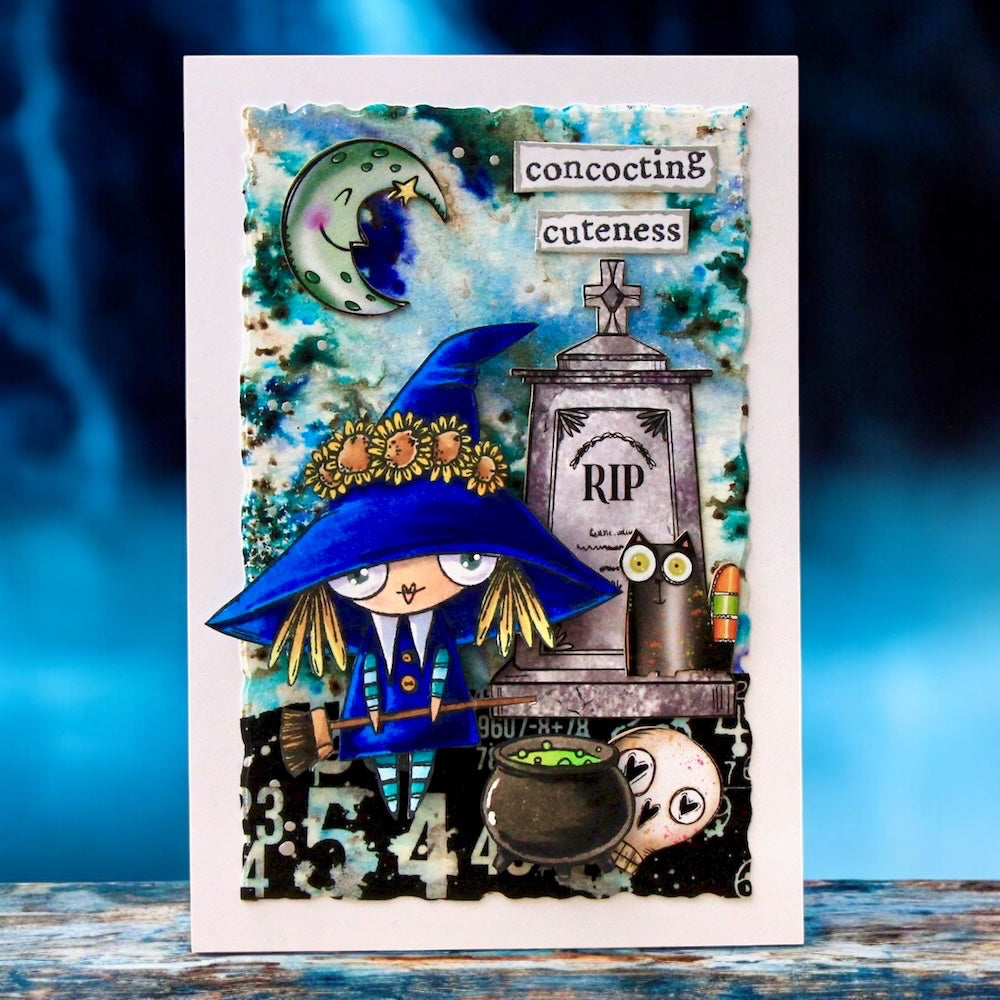 #TP-1297 - A7 Stamp Set - Wee Witch