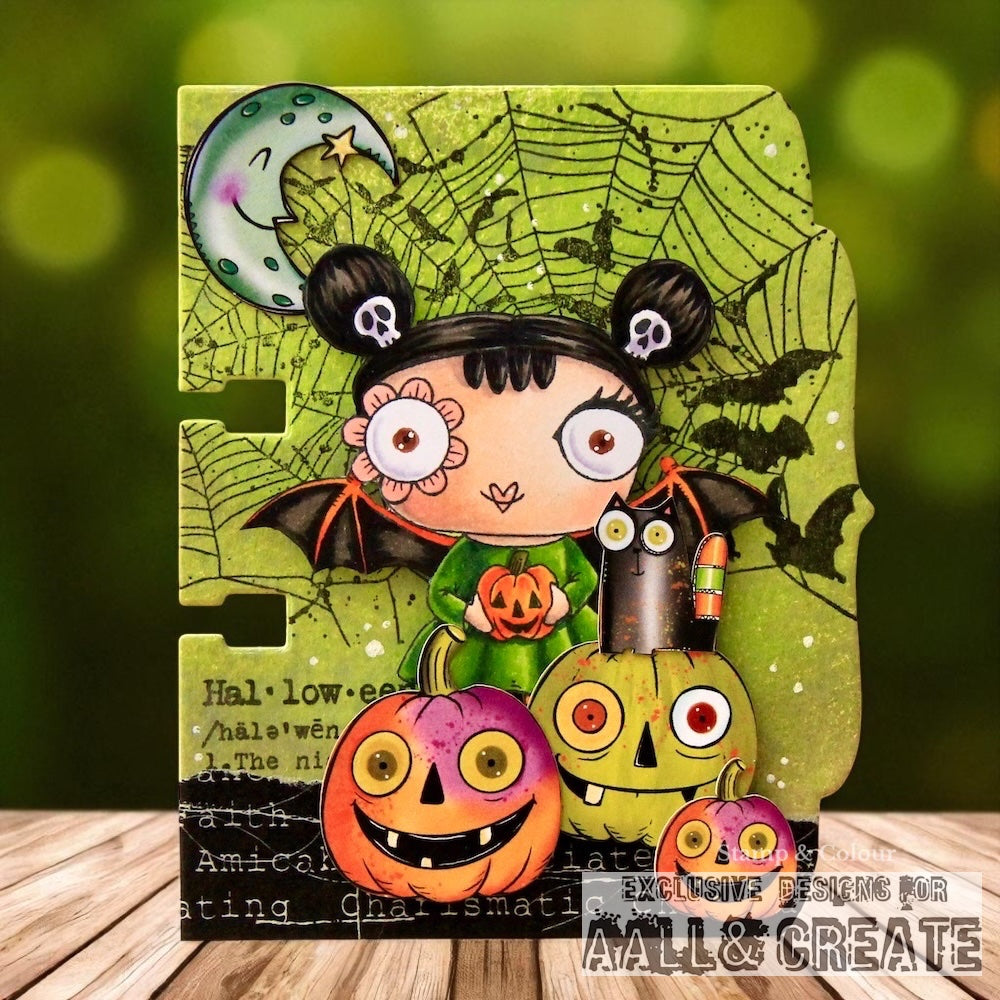 #596 - A7 Clear Stamp Set - Batmosphere