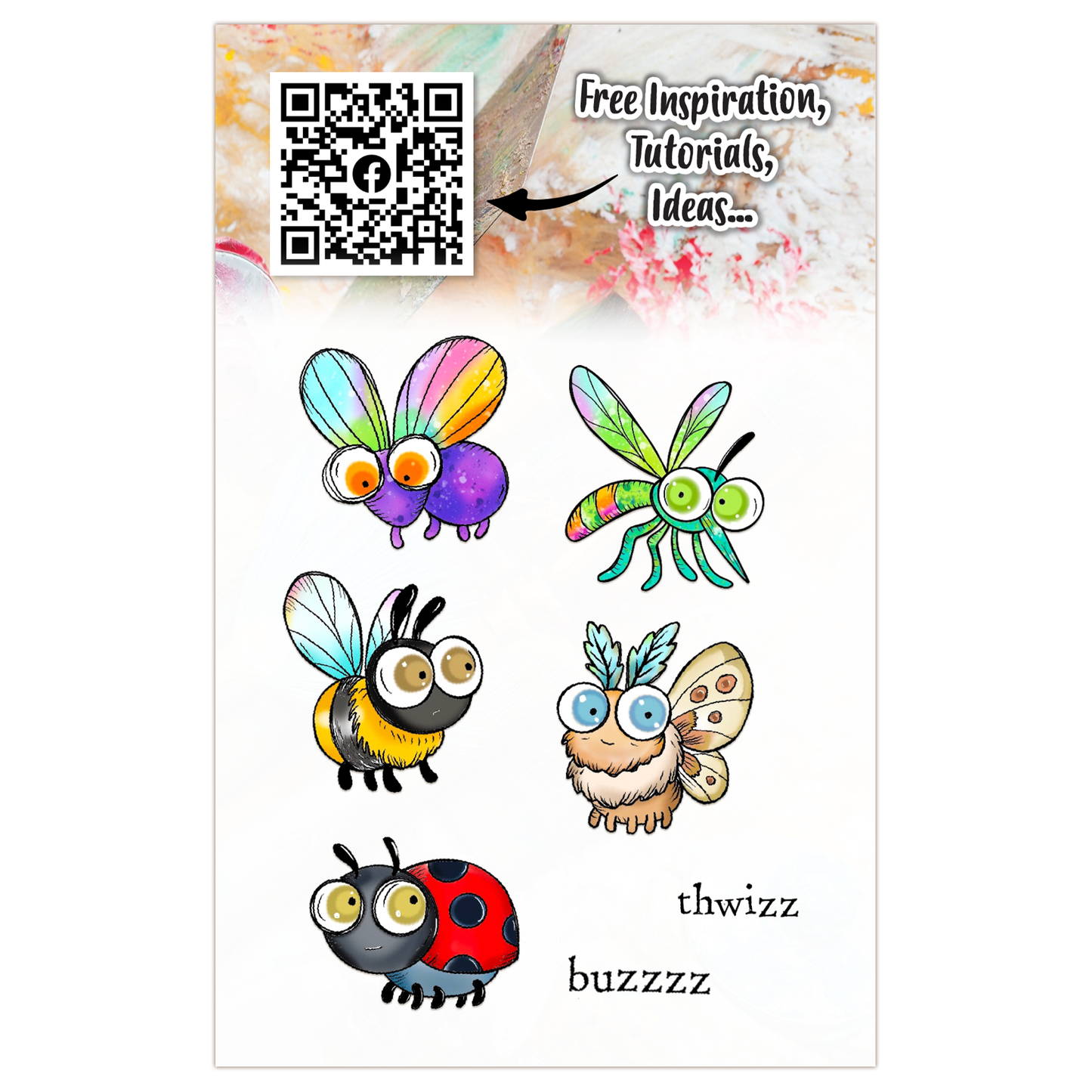 #TP-1301 - A7 Stamp Set - Creepy Crawlies