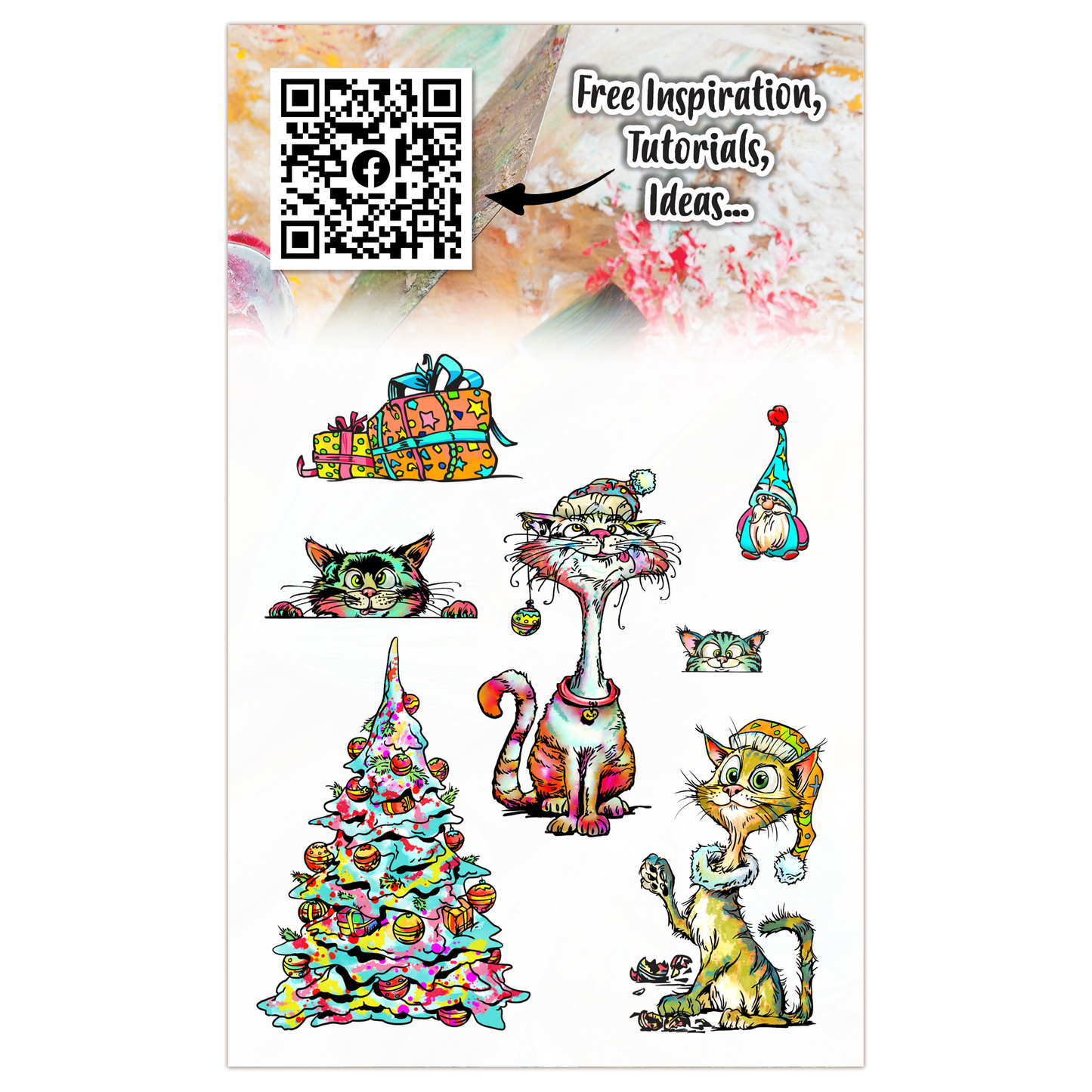#TP-1321 - A6 Stamp Set - Catmas Capers