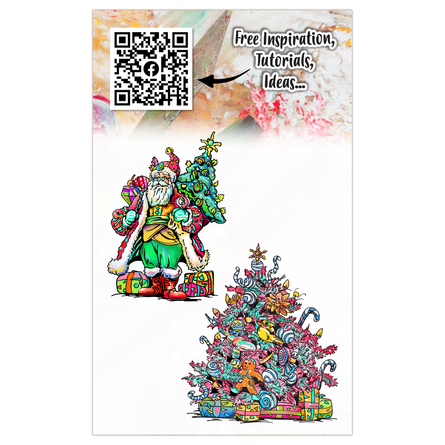 #TP-1322 - A6 Stamp Set - Candy Tinsel