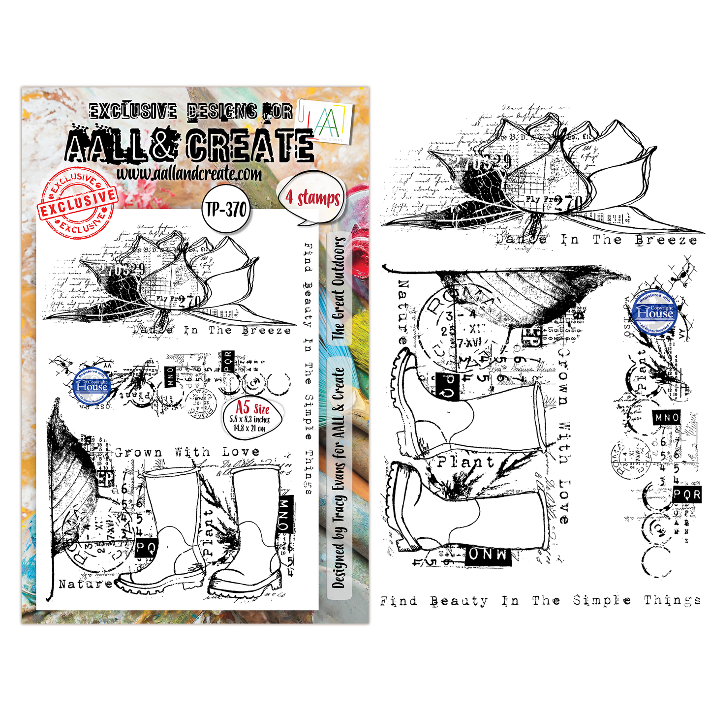 TP-370 - A5 Clear Stamp Set - The Great Outdoors