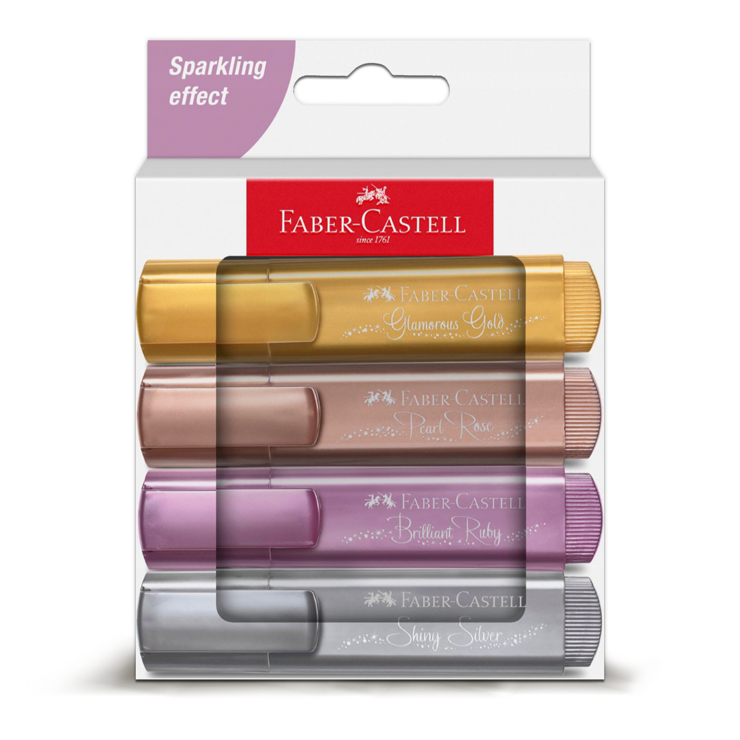 Faber Castell Text Marker 46 Sparkling Effect (4pcs)