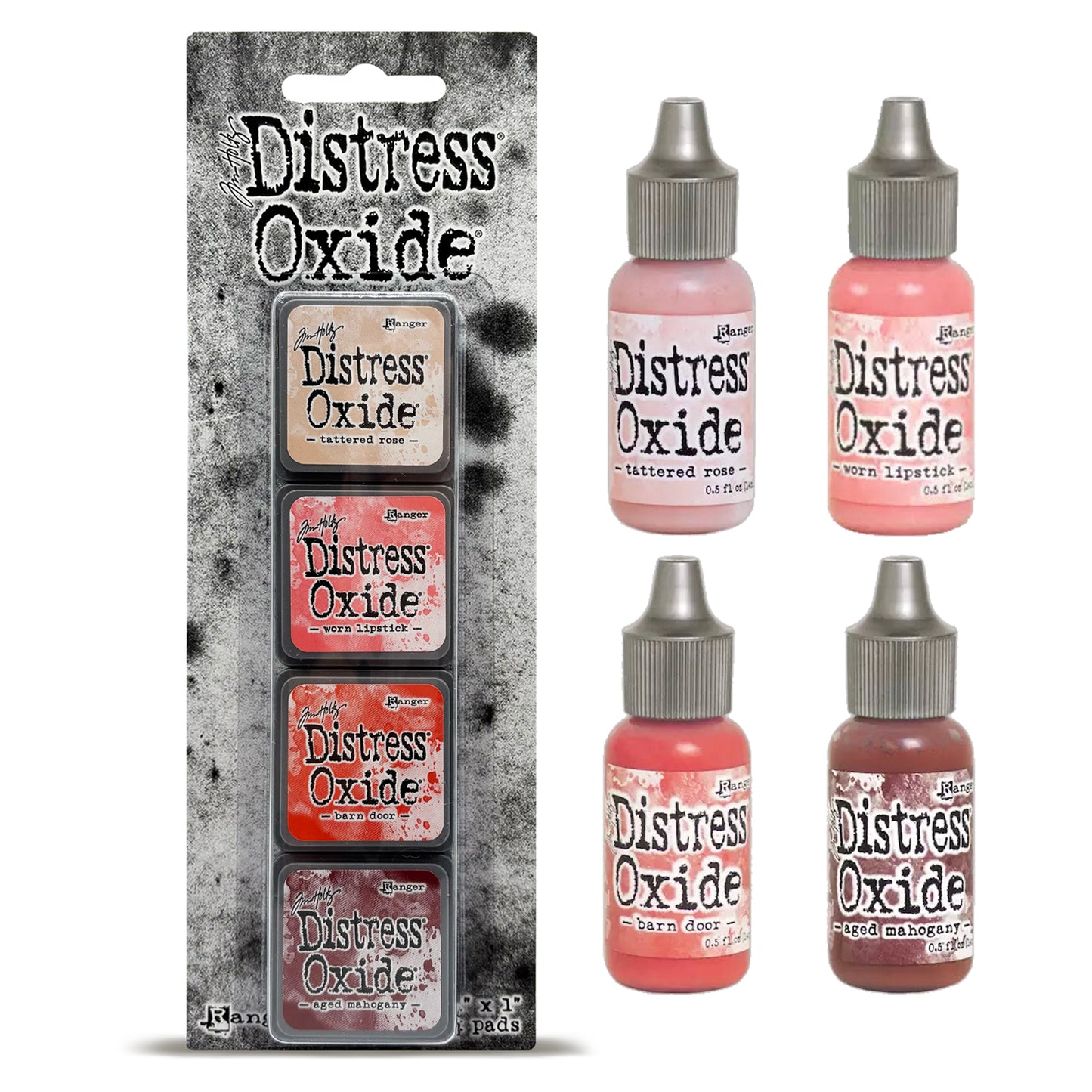Ranger Tim Holtz Distress® Mini Oxide Ink Pads Kit #13 with Reinkers