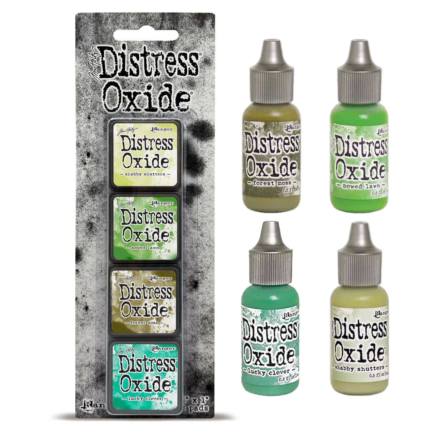 Ranger Tim Holtz Distress® Mini Oxide Ink Pads Kit #15 with Reinkers