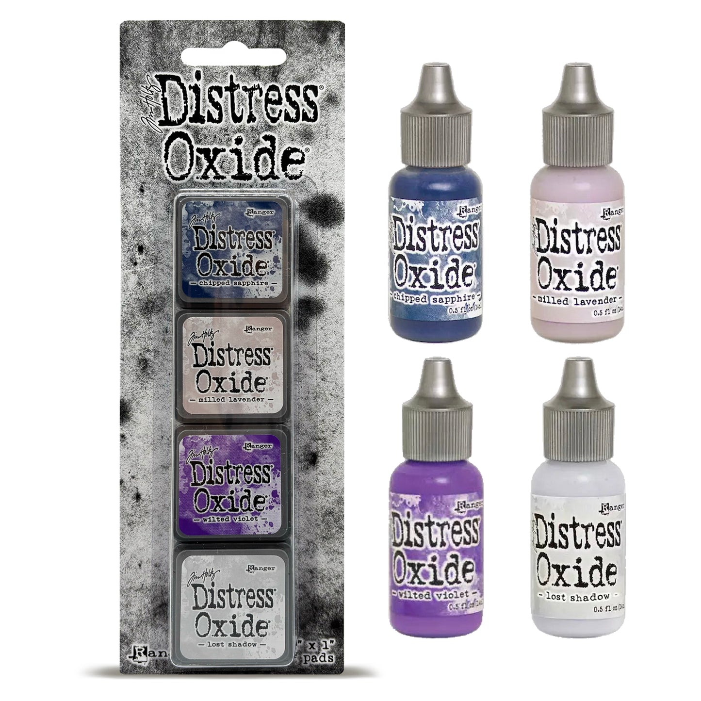 Ranger Tim Holtz Distress® Mini Oxide Ink Pads Kit #17 with Reinkers