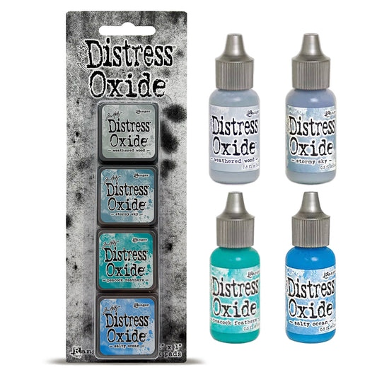 Ranger Tim Holtz Distress® Mini Oxide Ink Pads Kit #4 with Reinkers