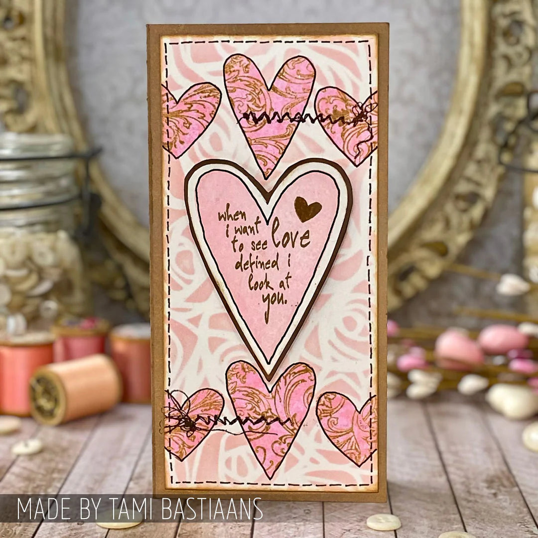 Stampers Anonymous Tim Holtz Layering Stencil Scribbles ths036