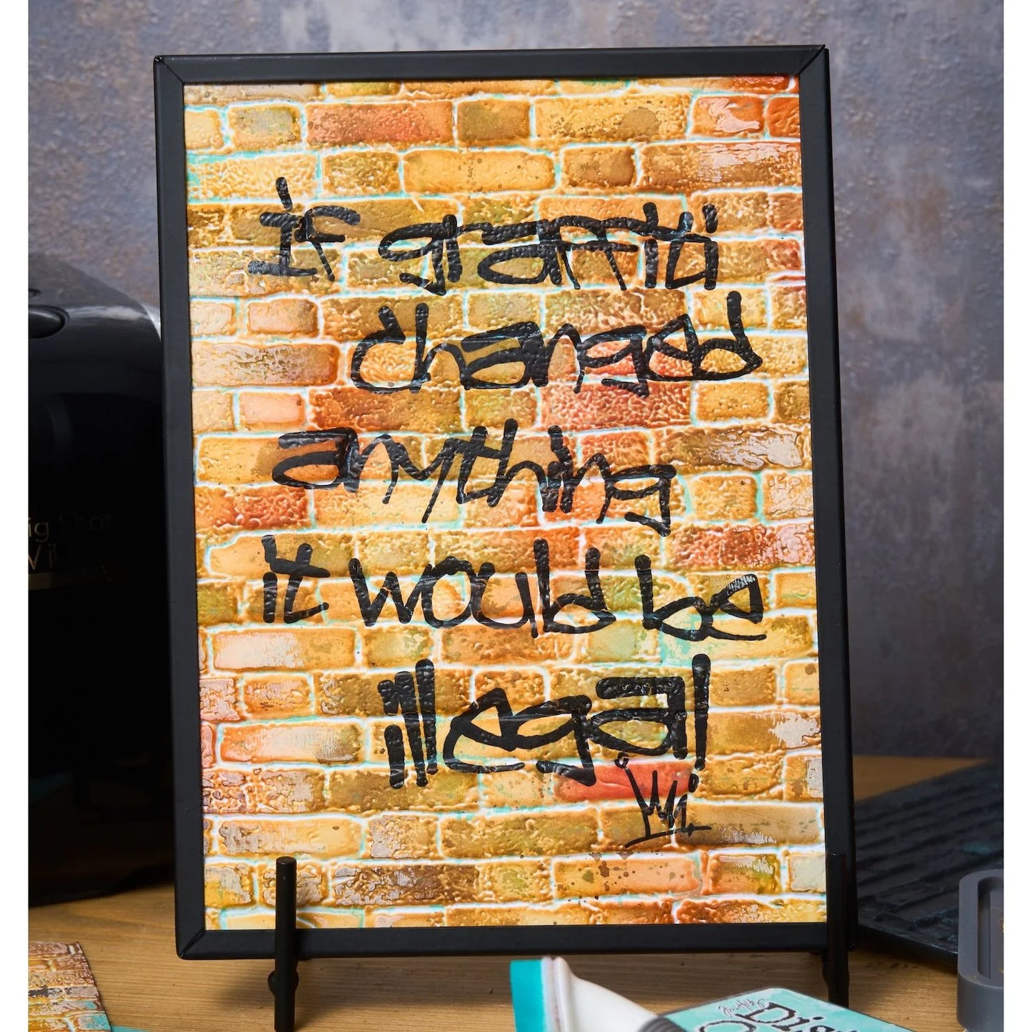 Sizzix 3-D Texture Fades Embossing Folder A5 by Tim Holtz Brickwork