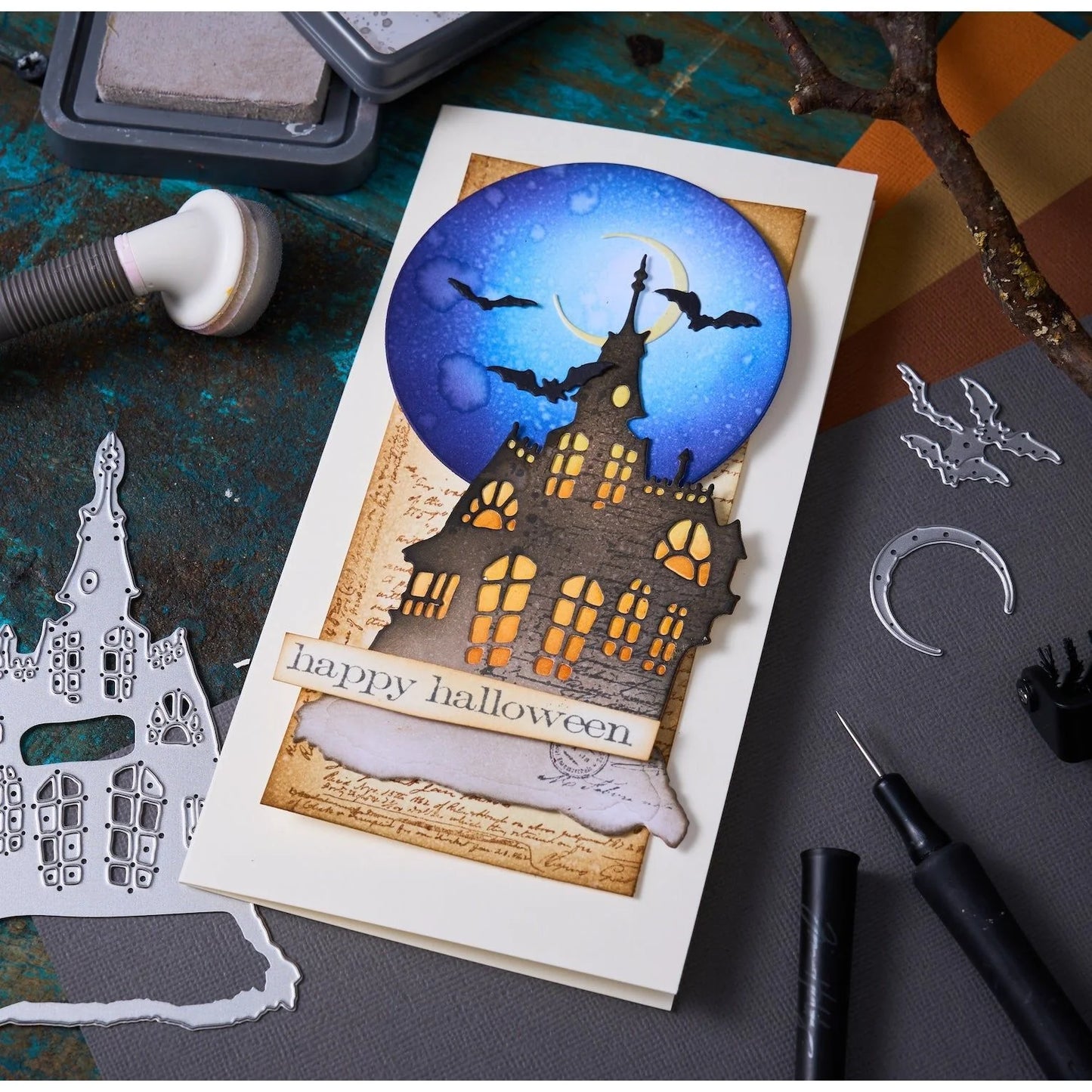 Sizzix Tim Holtz Thinlits & 3-D Embossing Folder Halloween Complete Collection