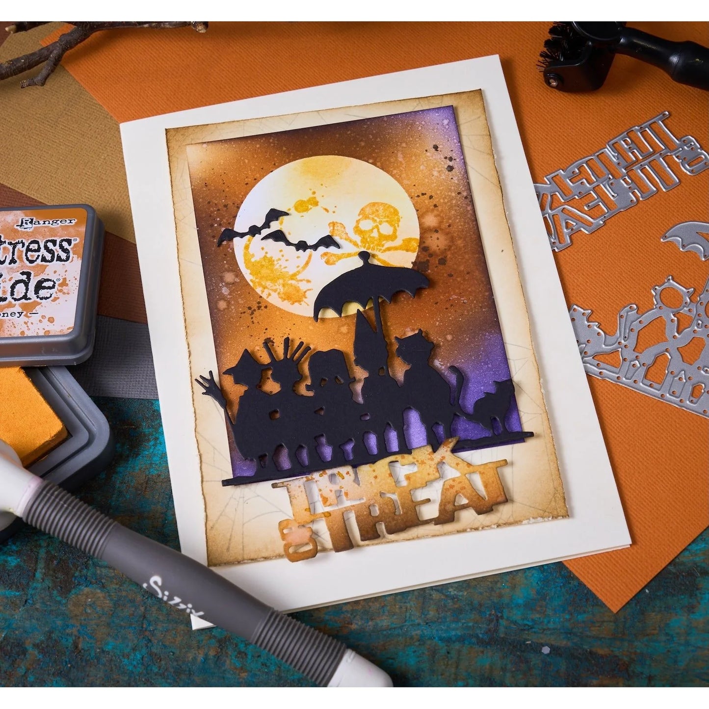 Sizzix Tim Holtz Thinlits & 3-D Embossing Folder Halloween Complete Collection