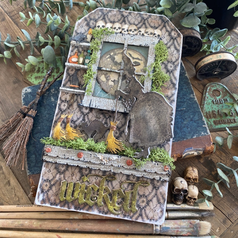 Sizzix Tim Holtz Thinlits & 3-D Embossing Folder Halloween Complete Collection