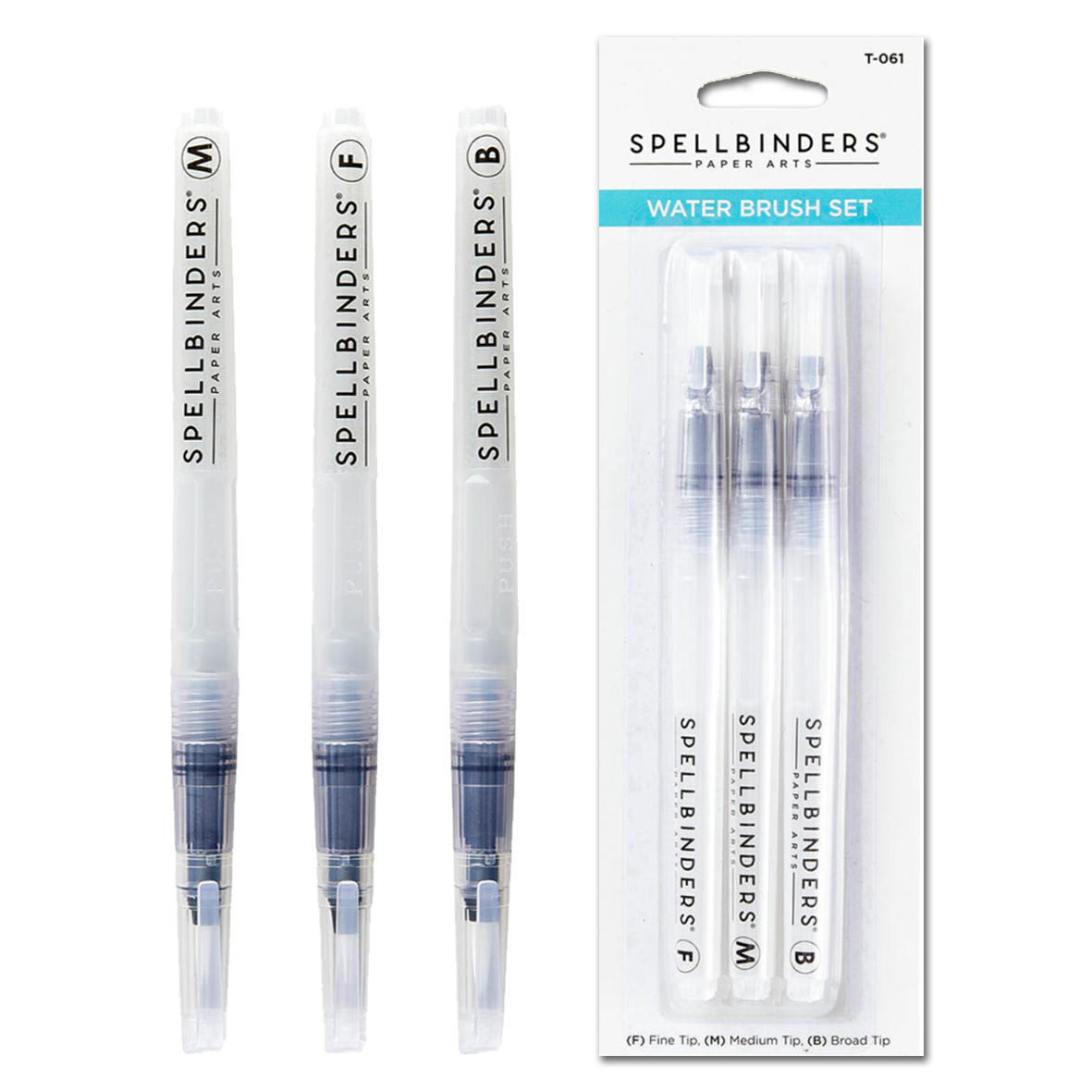 Spellbinders Water Brush Set (3pcs)