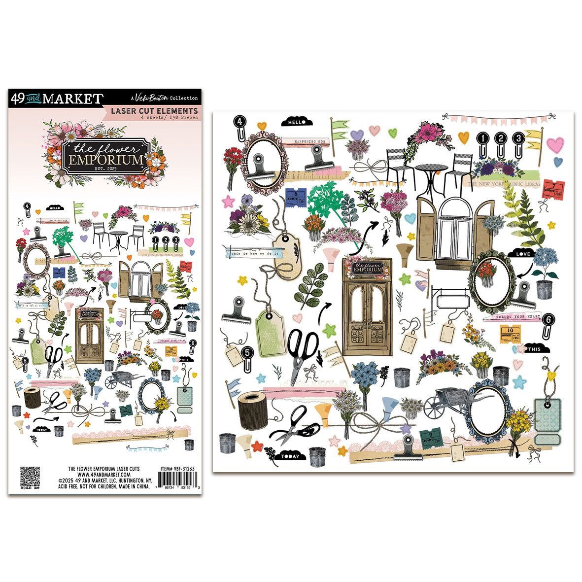 49 and Market The Flower Emporium Laser Cut Elements