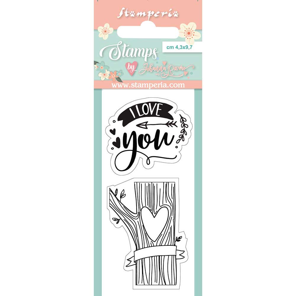 Stamperia 4.3 cm x 9.7 cm Acrylic Stamp I Love You