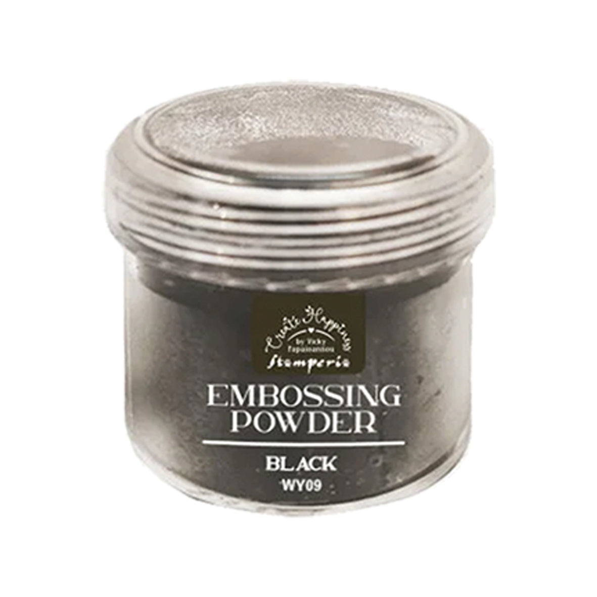 Stamperia Create Happiness Embossing Powder Black 18g