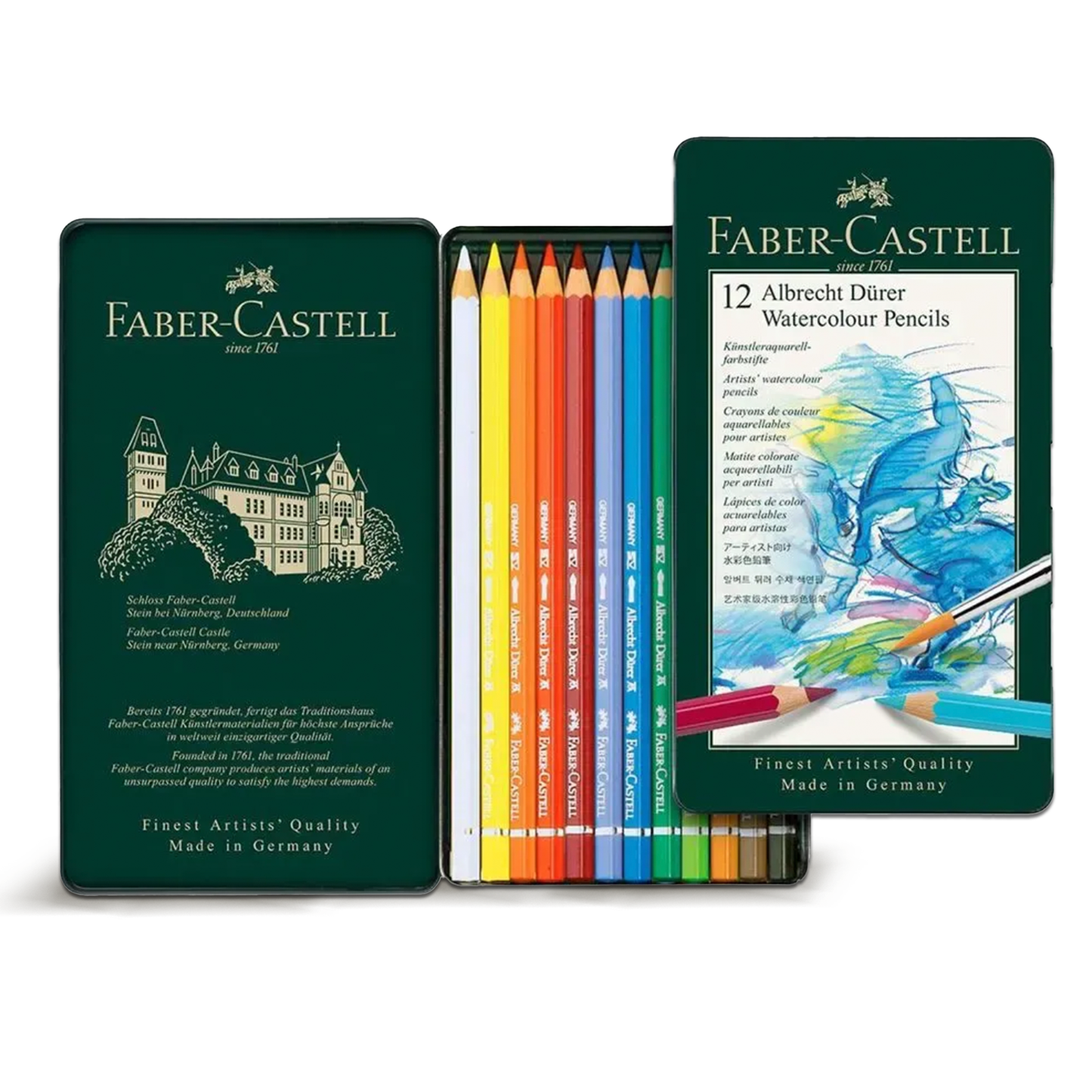 Faber Castell Watercolour Pencils 12 Pieces