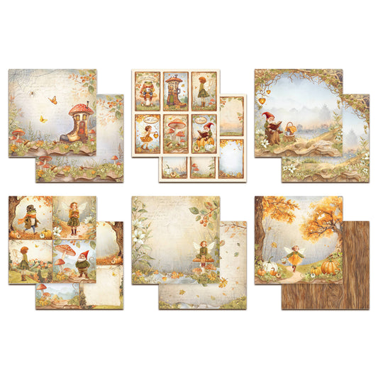 Stamperia Whispering Woods 12x12 Inch Paper Sheet Bundle