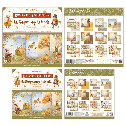 Stamperia Whispering Woods 12x12" & 8x8" Paper Pad Bundle