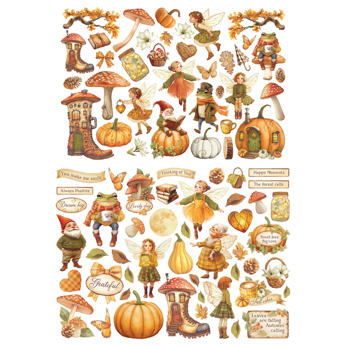 Stamperia Whispering Woods Ephemera & Die Cuts Bundle