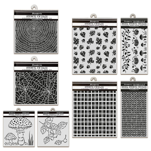 Stamperia Whispering Woods Thick Stencil Bundle