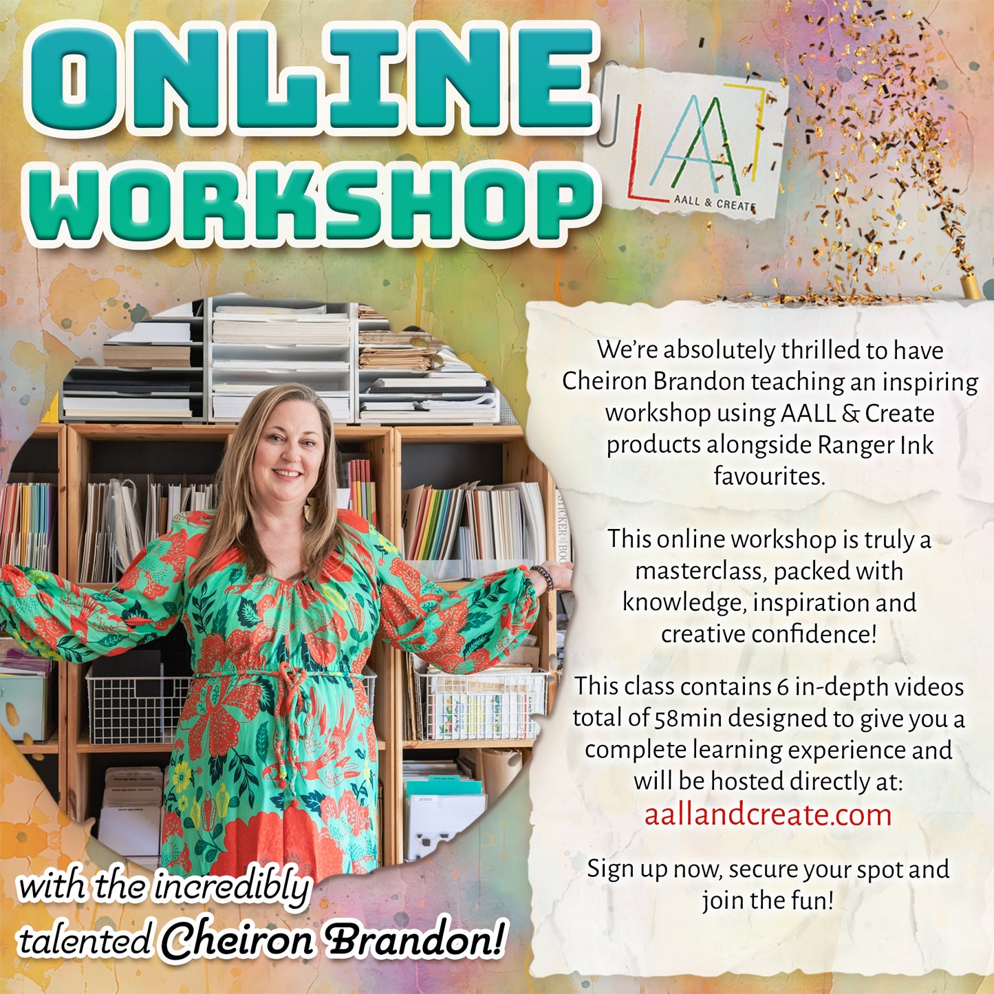 Online Workshop with Cheiron Brandon ~ The Magic of Alcohol Inks!