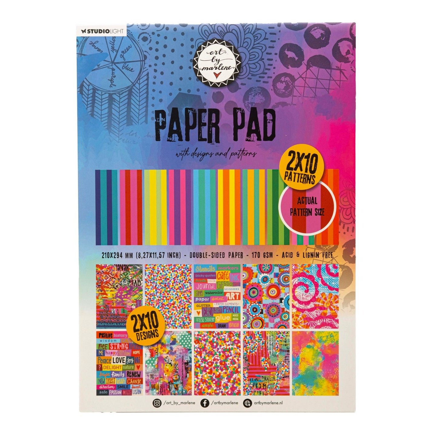 Art By Marlene Paper Pad w/ Designs And Patterns