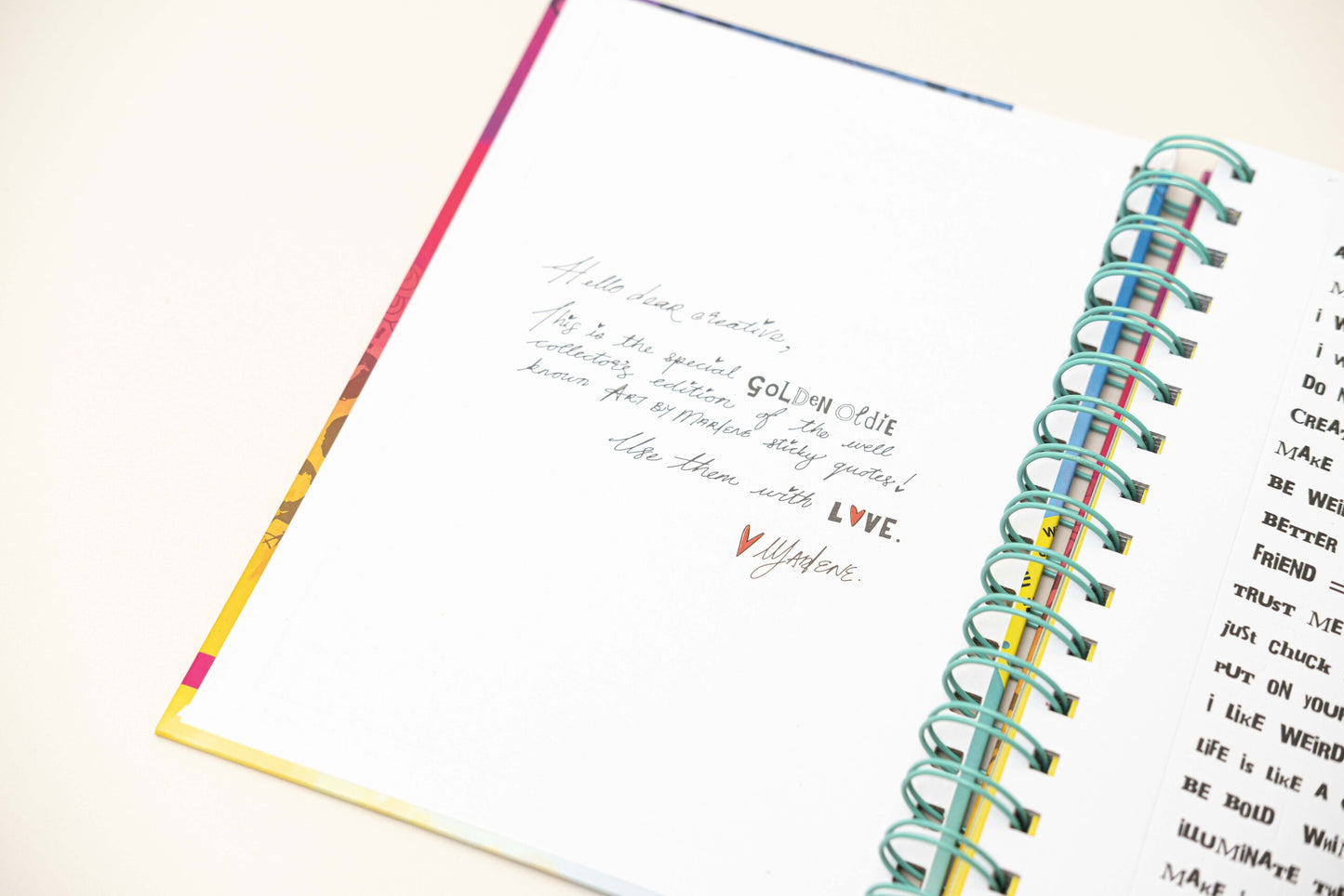 Art By Marlene The Golden Oldie A5 Sticky Quotes Collector's Book
