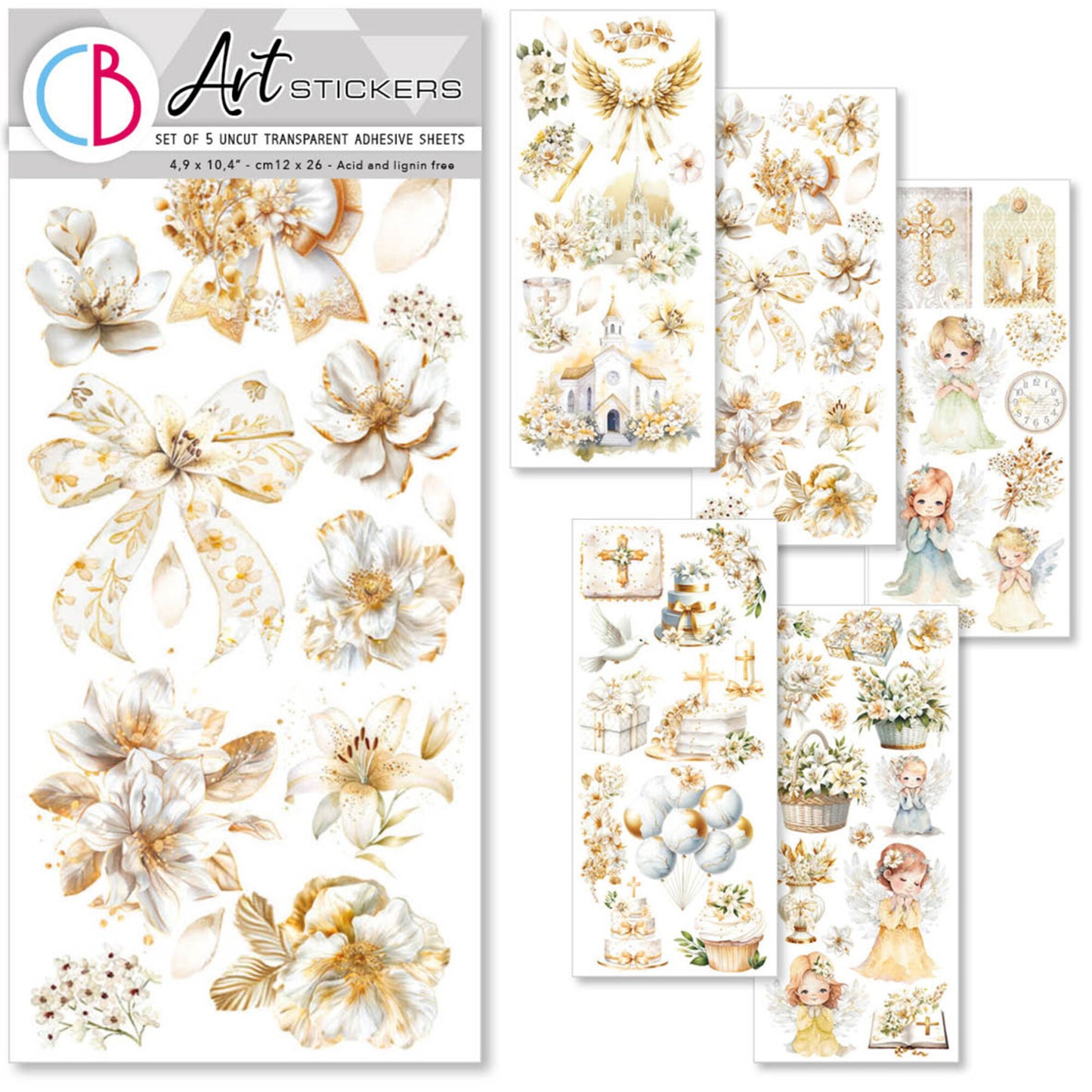 Ciao Bella Blessing Day Transparent Adhesive Sheets (5pcs)