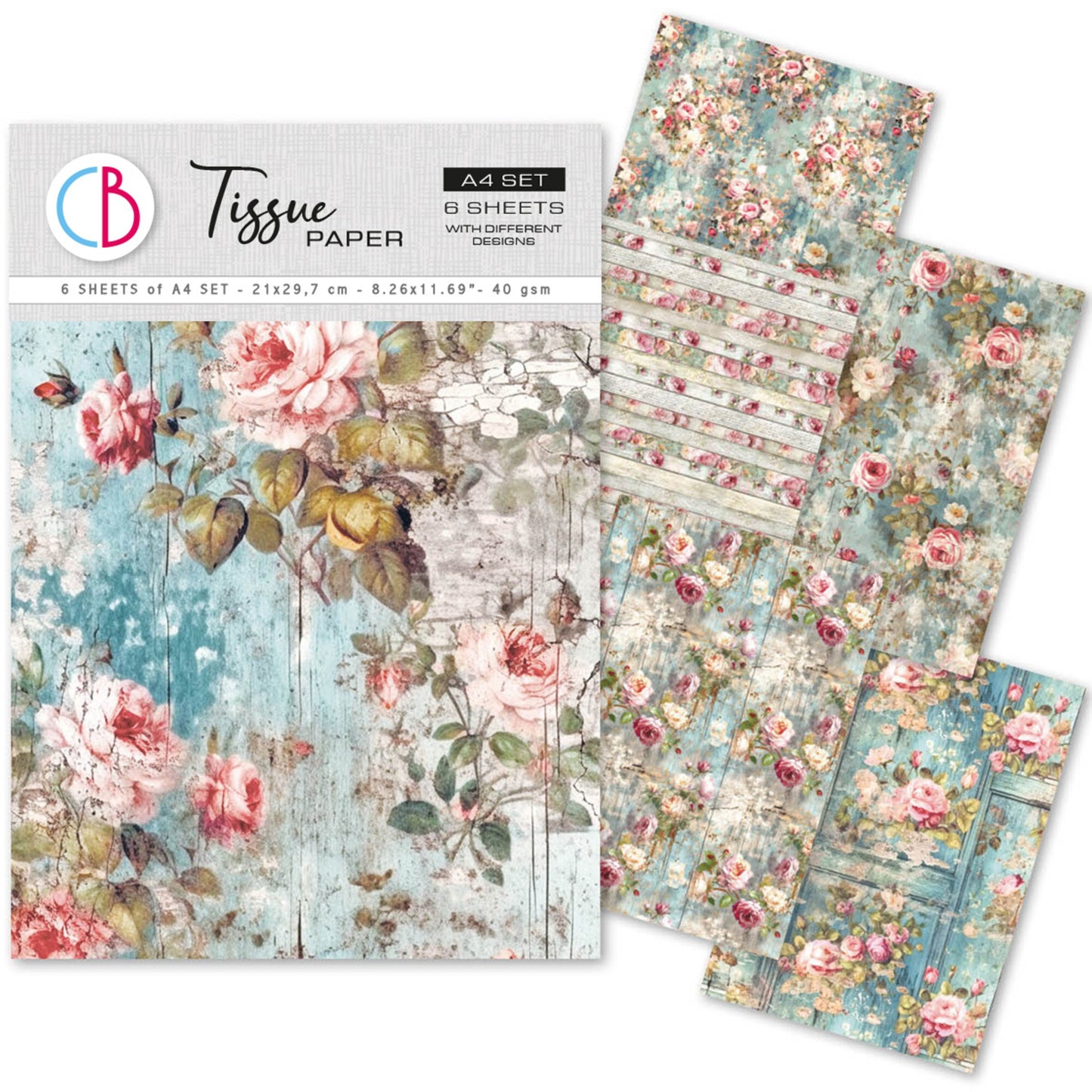 Ciao Bella Tissue Paper A4 My Secret Garden (6pcs)