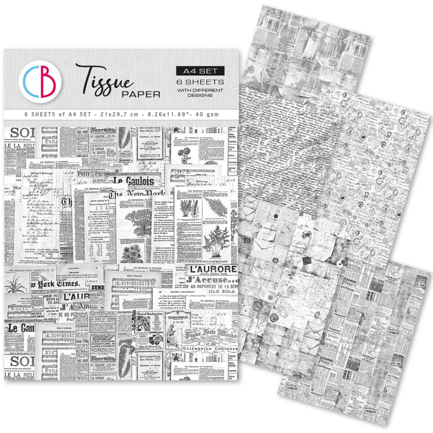 Ciao Bella Tissue Paper A4 Storybook (6pcs)