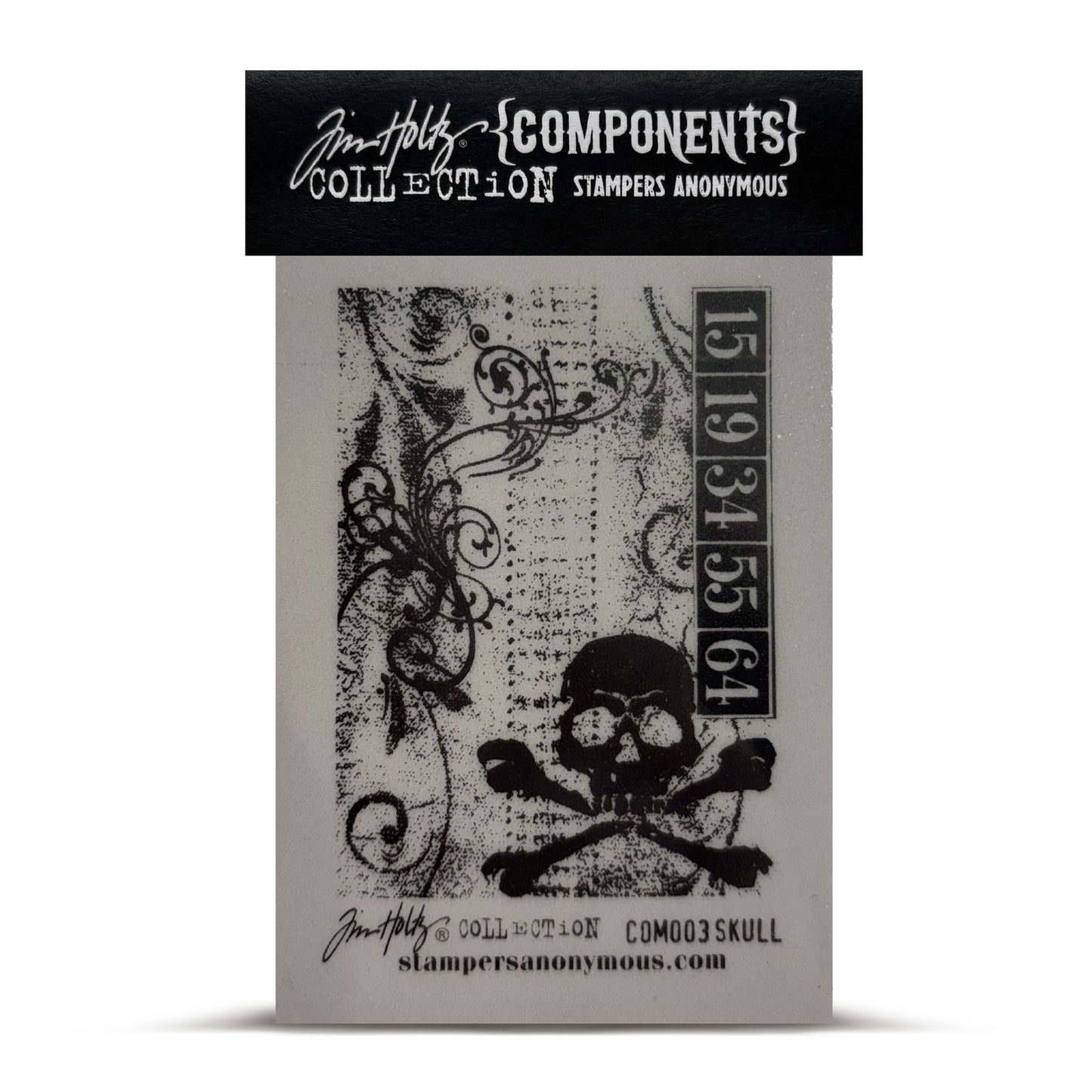 Stampers Anonymous Tim Holtz Cling Stamp - Skull