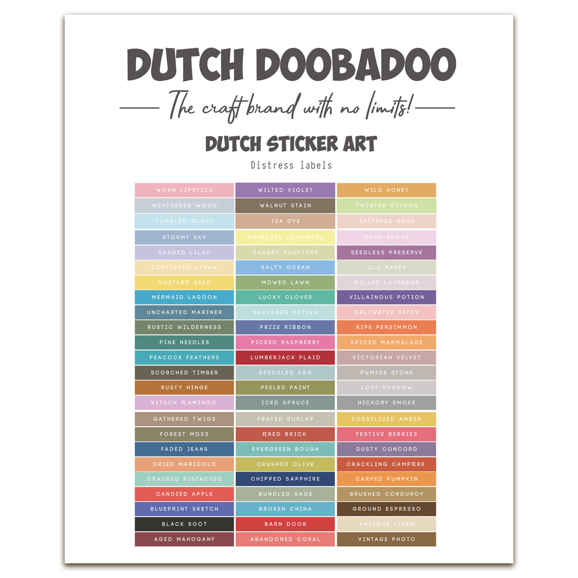 Dutch Doobadoo Distress Oxide Labels