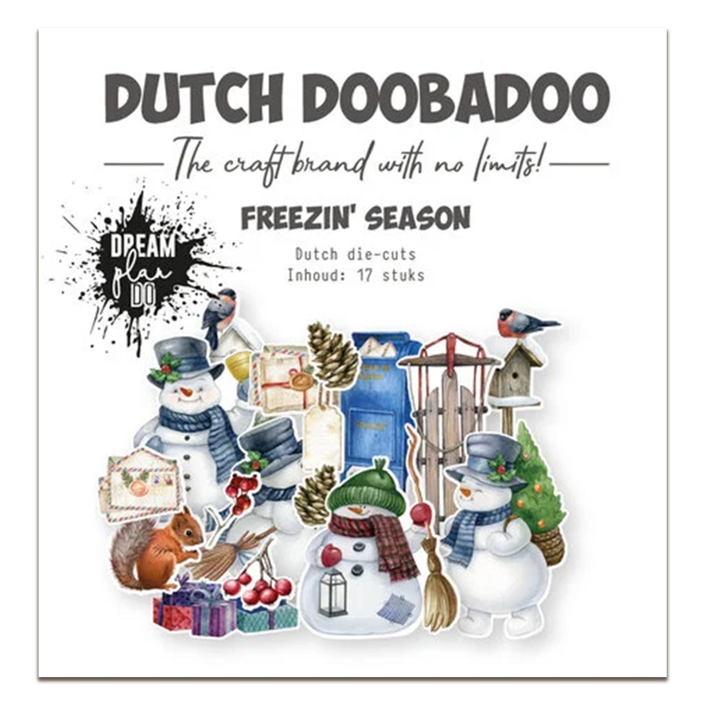 Dutch Doobadoo Dream Plan Do Freezin' Season Dutch Die-cuts (17pcs)