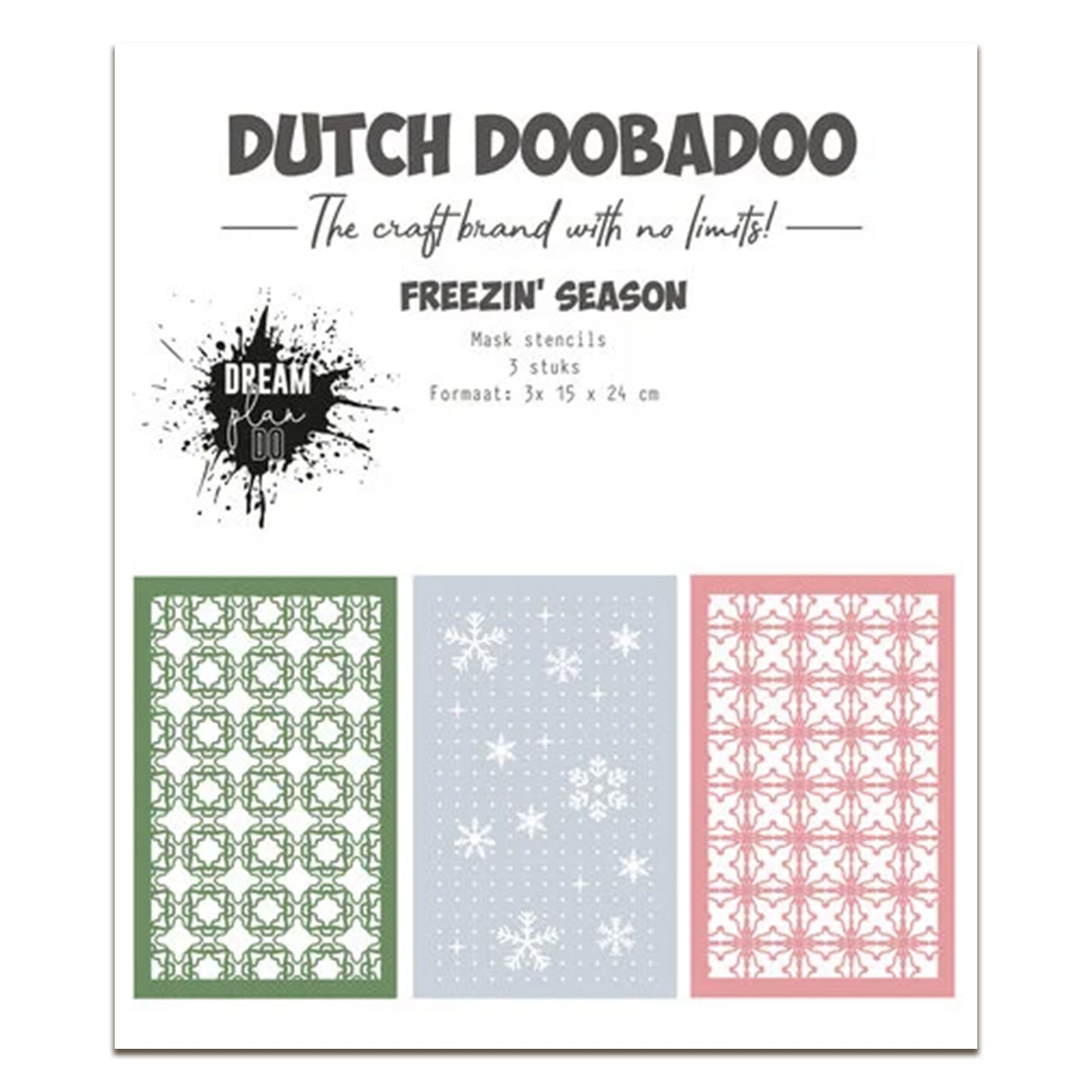 Dutch Doobadoo Dream Plan Do Freezin' Season Mask Stencils (3pcs)