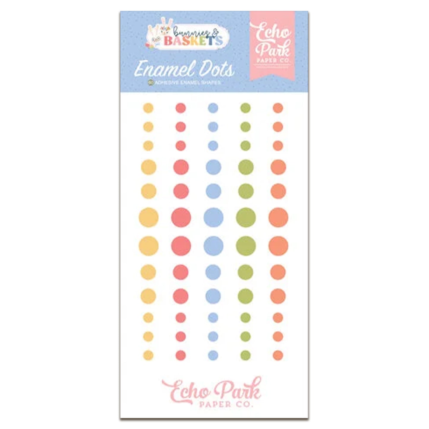 Echo Park Paper Co. Bunnies And Baskets Enamel Dots