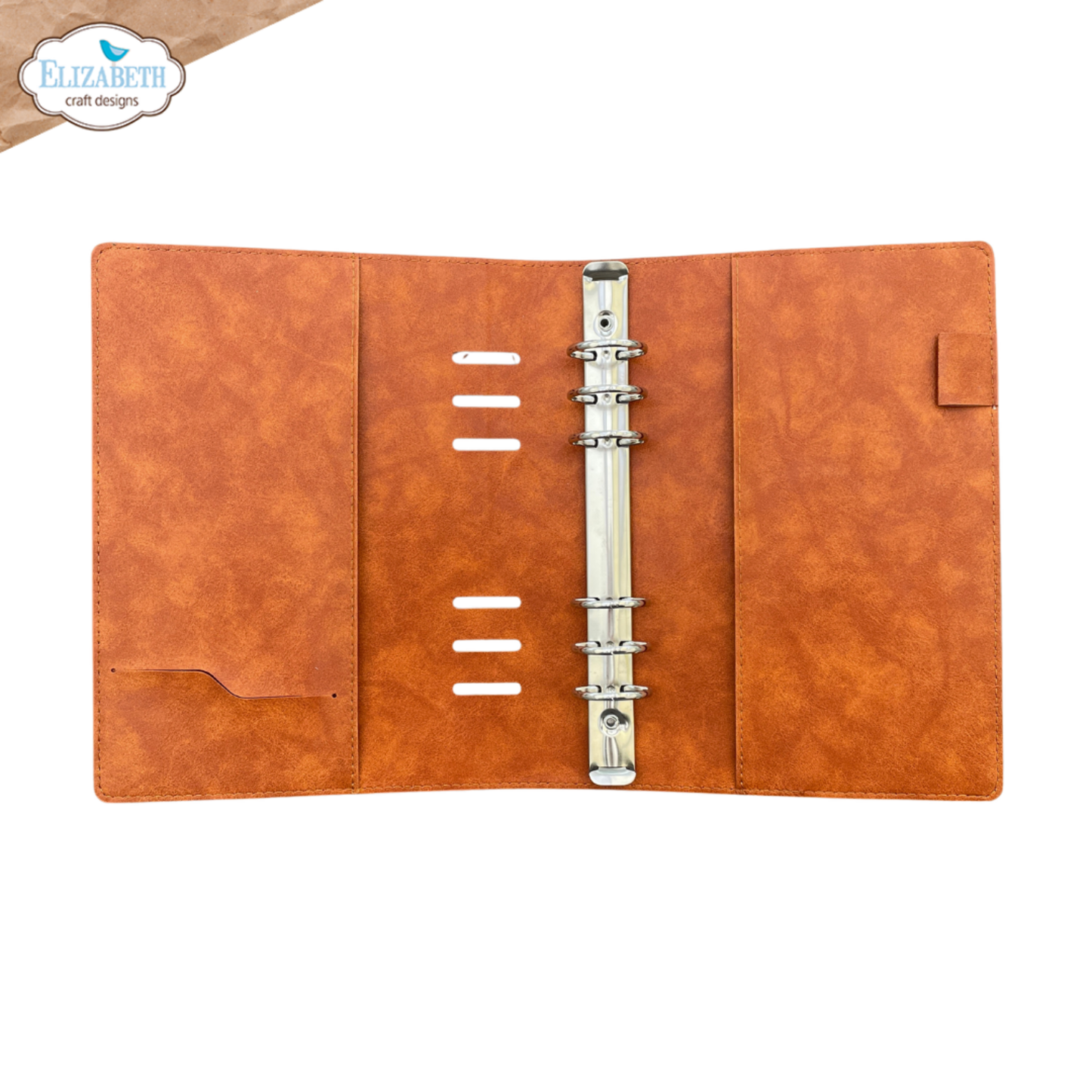 Elizabeth Craft Designs Rest & Relaxation Memory Binder Rusty Brown