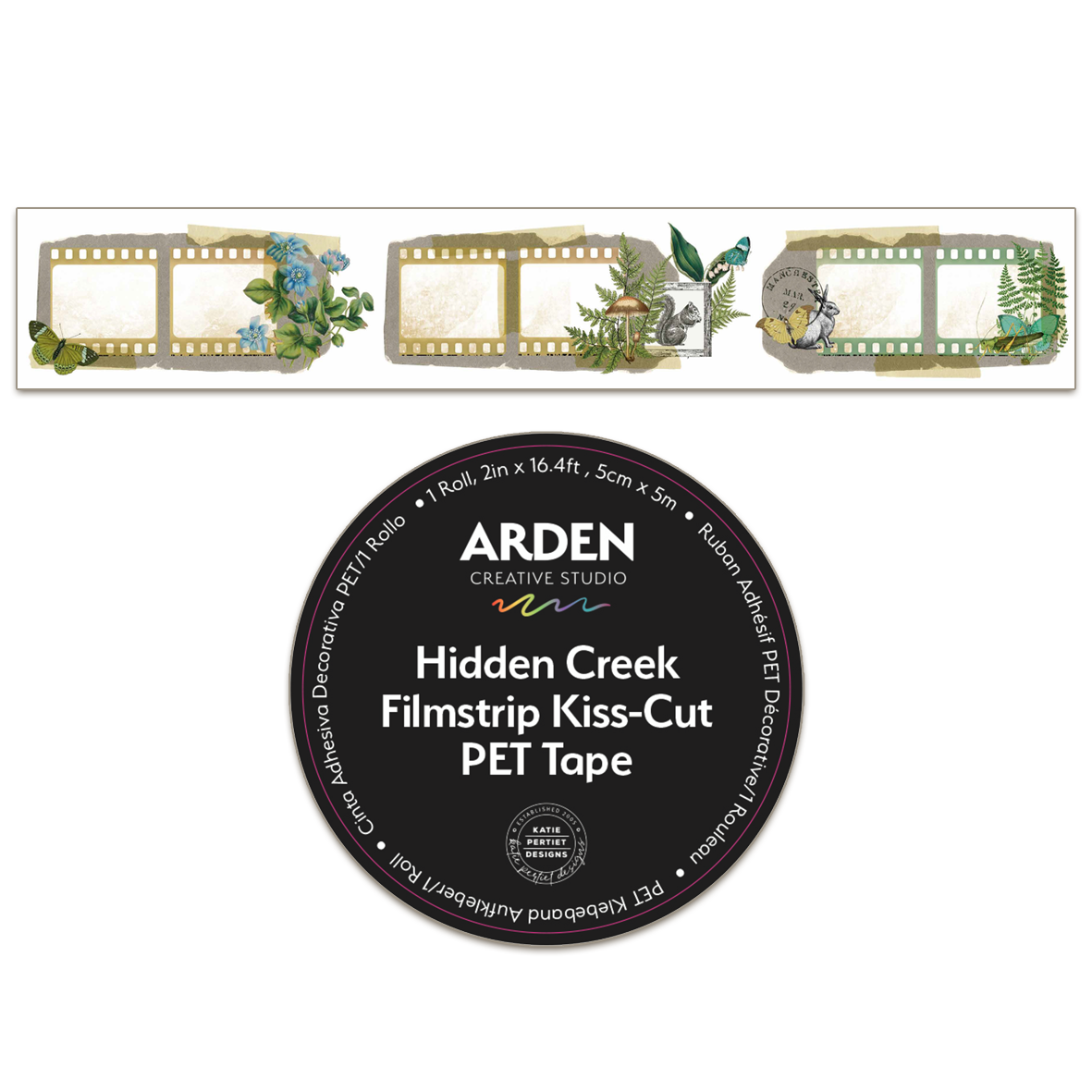 Arden Creative Studio Hidden Creek Filmstrip Kiss-Cut PET Tape (5cm x 5m)
