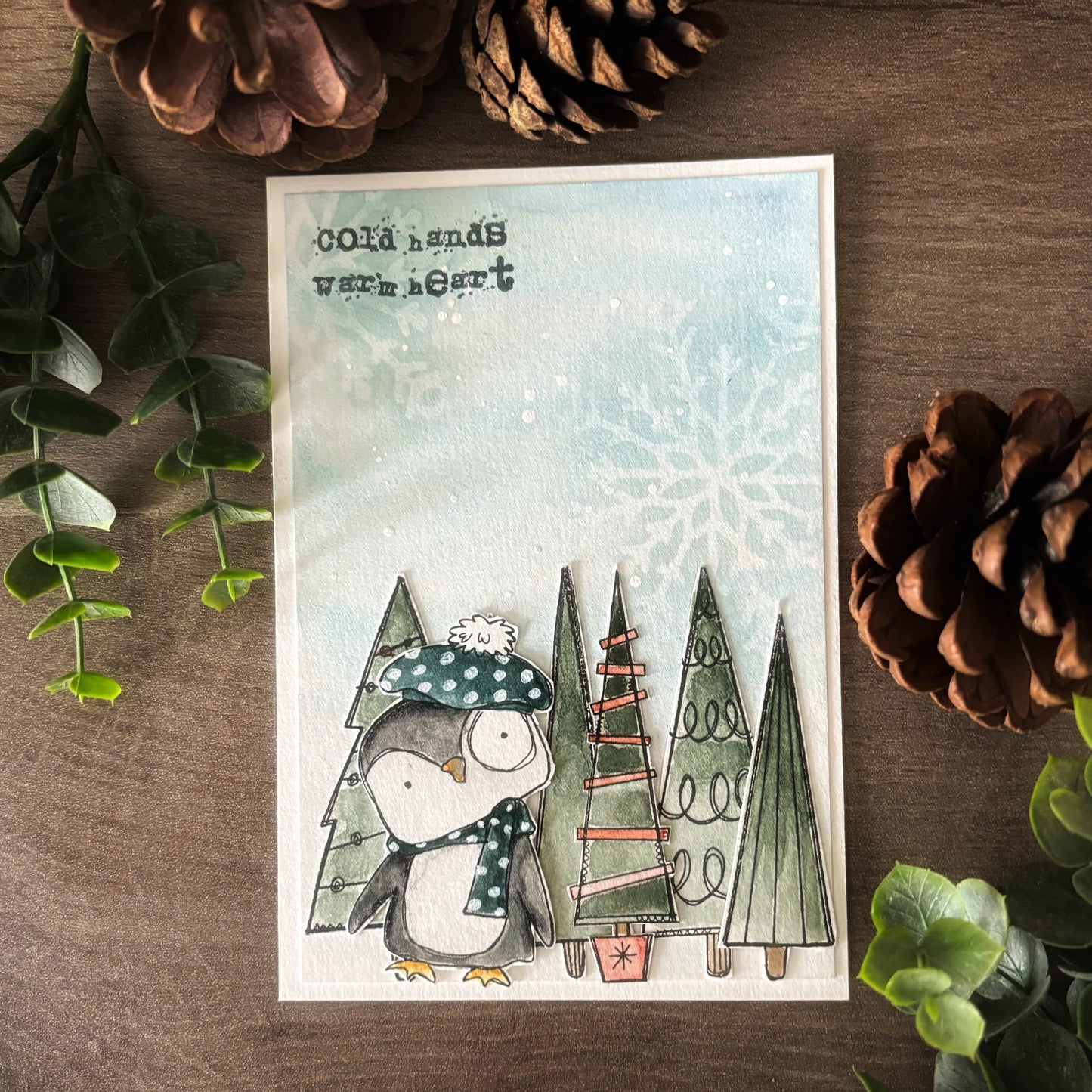 #949 - A6 Stamp Set - Peace Trees