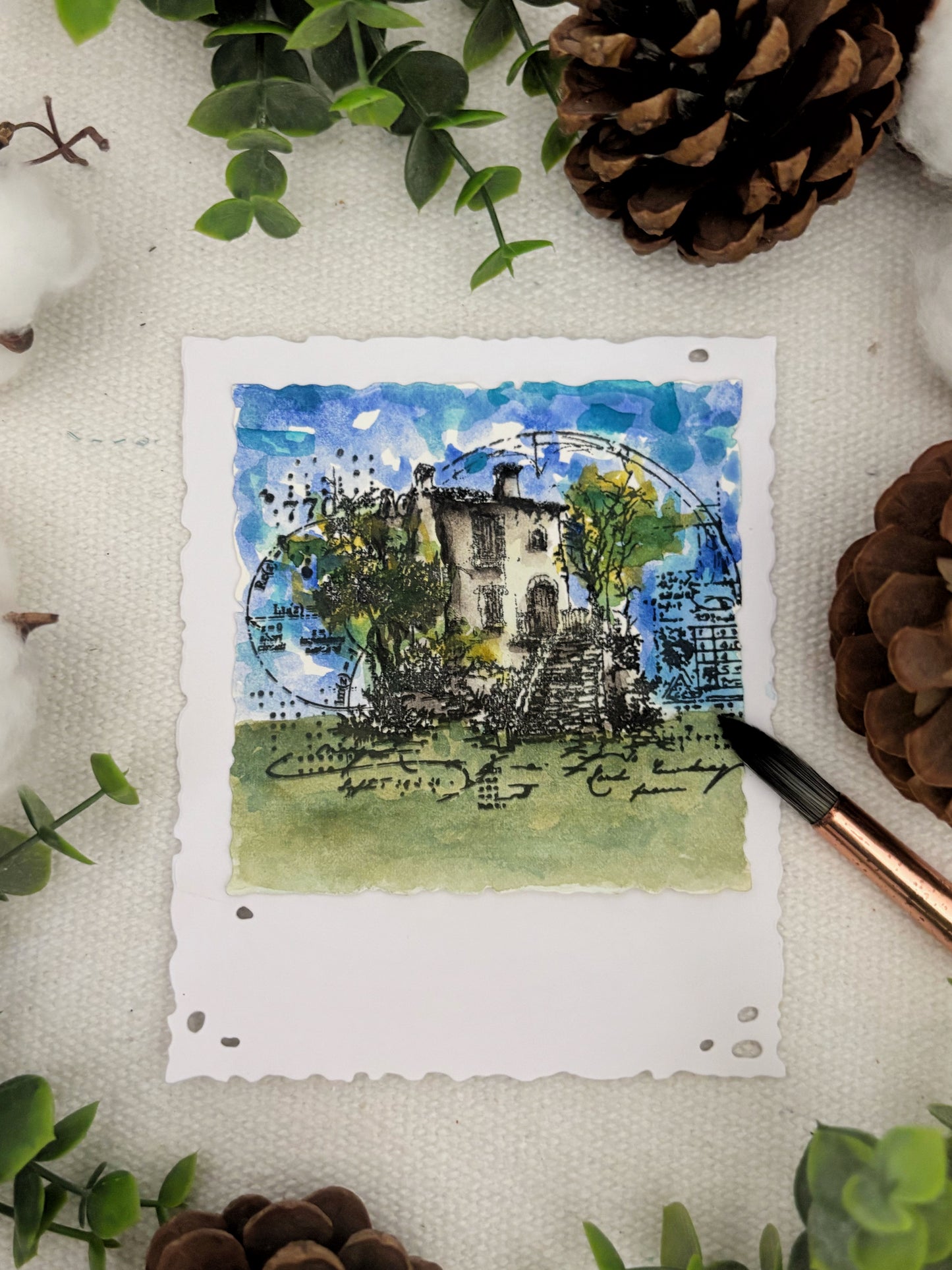 #1253 - A6 Stamp Set - Heritage Homes