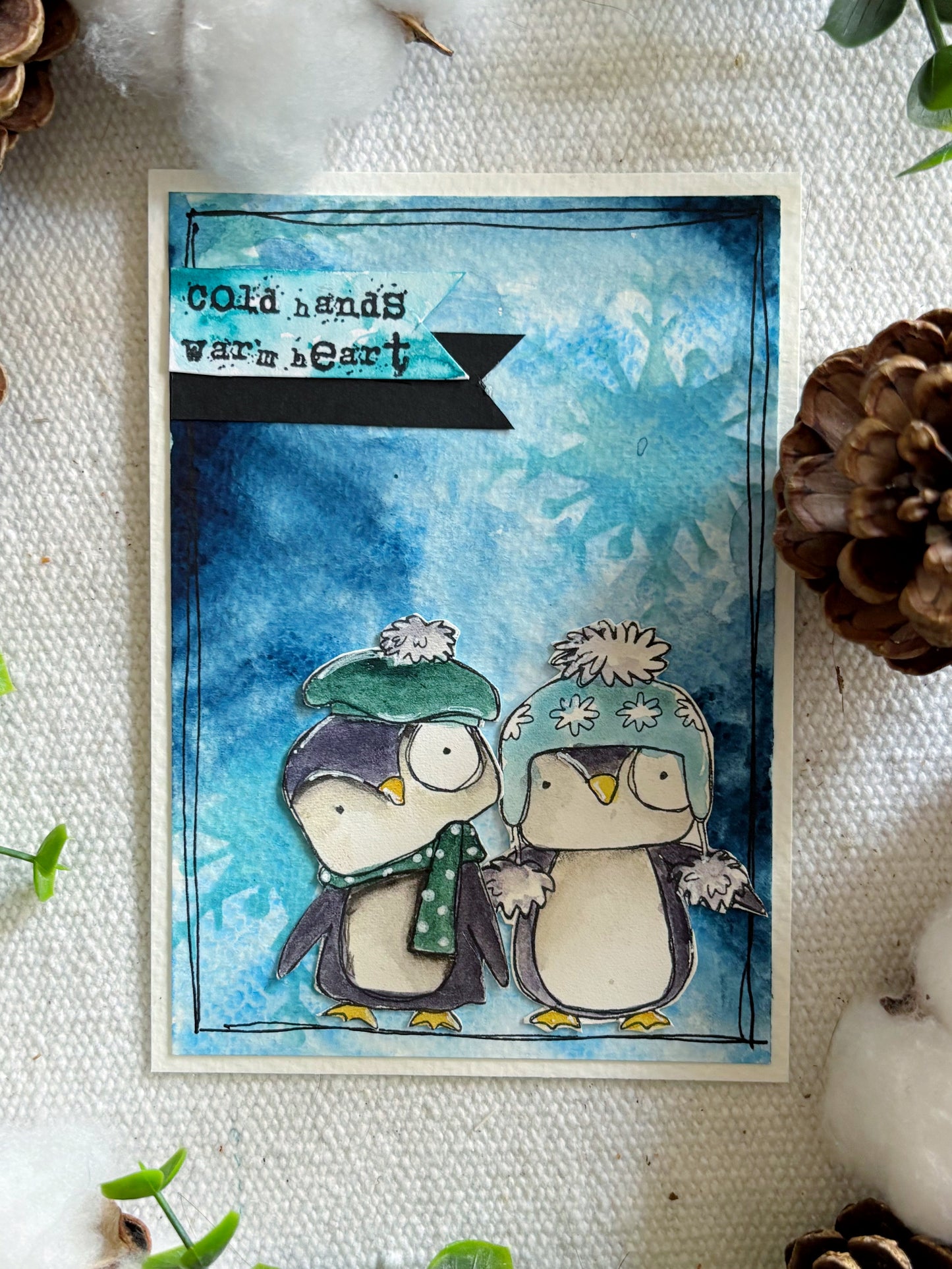 #174 - 6"x6" Stencil - Festive Foursome