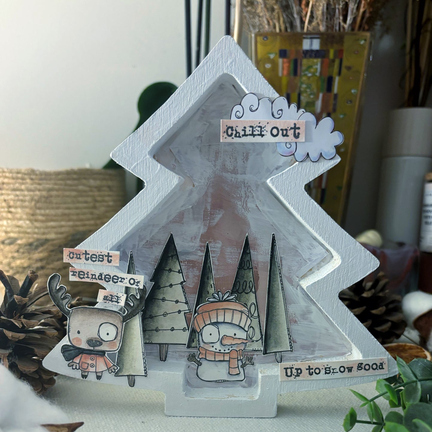 #949 - A6 Stamp Set - Peace Trees